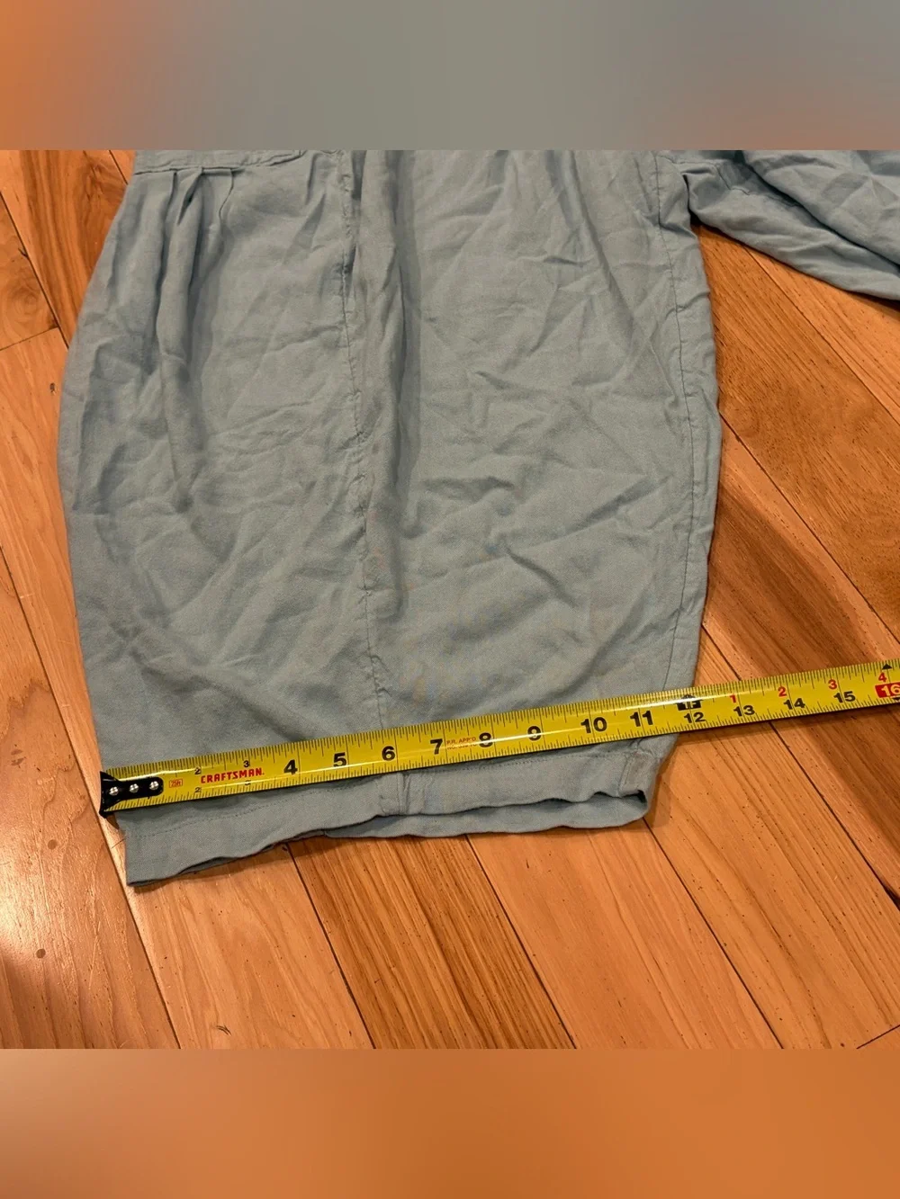 Free People Quinn Culottes Billowy Harem Oversized Light Blue Pants - Medium